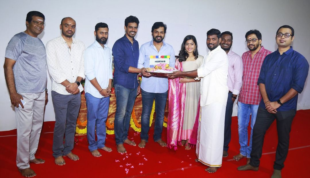 "கார்த்தி 19" பூஜையுடன் படப்பிடிப்பு ஆரம்பம்.