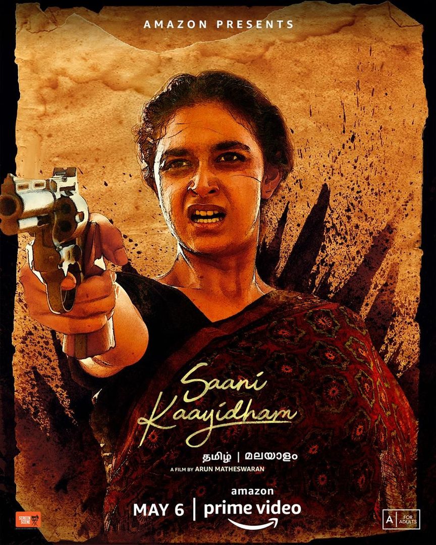விரைவில் வெளிவரவுள்ள பழிக்குப் பழி வாங்கும் கதைக்களம் கொண்ட ‘சாணி காயிதம்’ தமிழ் ஆக்‌ஷன்-திரைப்படத்தின் டிரெய்லரை பிரைம் வீடியோ வெளியிட்டுள்ளது