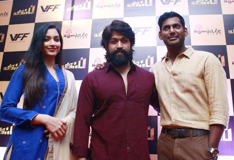 Yash and Srinidhi Shetty's KGF Movie (Tamil) Press Meet Stills