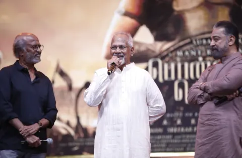 "பொன்னியின் செல்வன்" அறிமுகக் காட்சியை மணிரத்னம் எப்படி வைத்திருக்கிறார் என்று பார்க்க ஆவலாக இருக்கும் ரஜினிகாந்த்