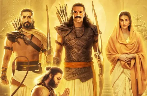 ராம நவமியை முன்னிட்டு 'ஆதி புருஷ்' படக்குழு வெளியிட்டிருக்கும் தெய்வீகமான போஸ்டர்