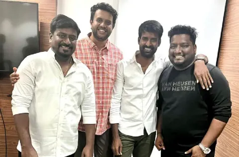 “பாபா பிளாக்‌ ஷீப்” படக்குழுவினருக்கு வாழ்த்து தெரிவித்த நடிகர் சூரி