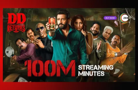 ZEE5 தளத்தில் அதிவேக 100 மில்லியன் பார்வை நிமிடங்களைக் கடந்த “டிடி ரிட்டர்ன்ஸ்” !