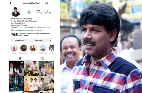 இயக்குநர் பாலாவின் பெயரில் போலி இன்ஸ்டாகிராம் கணக்கு